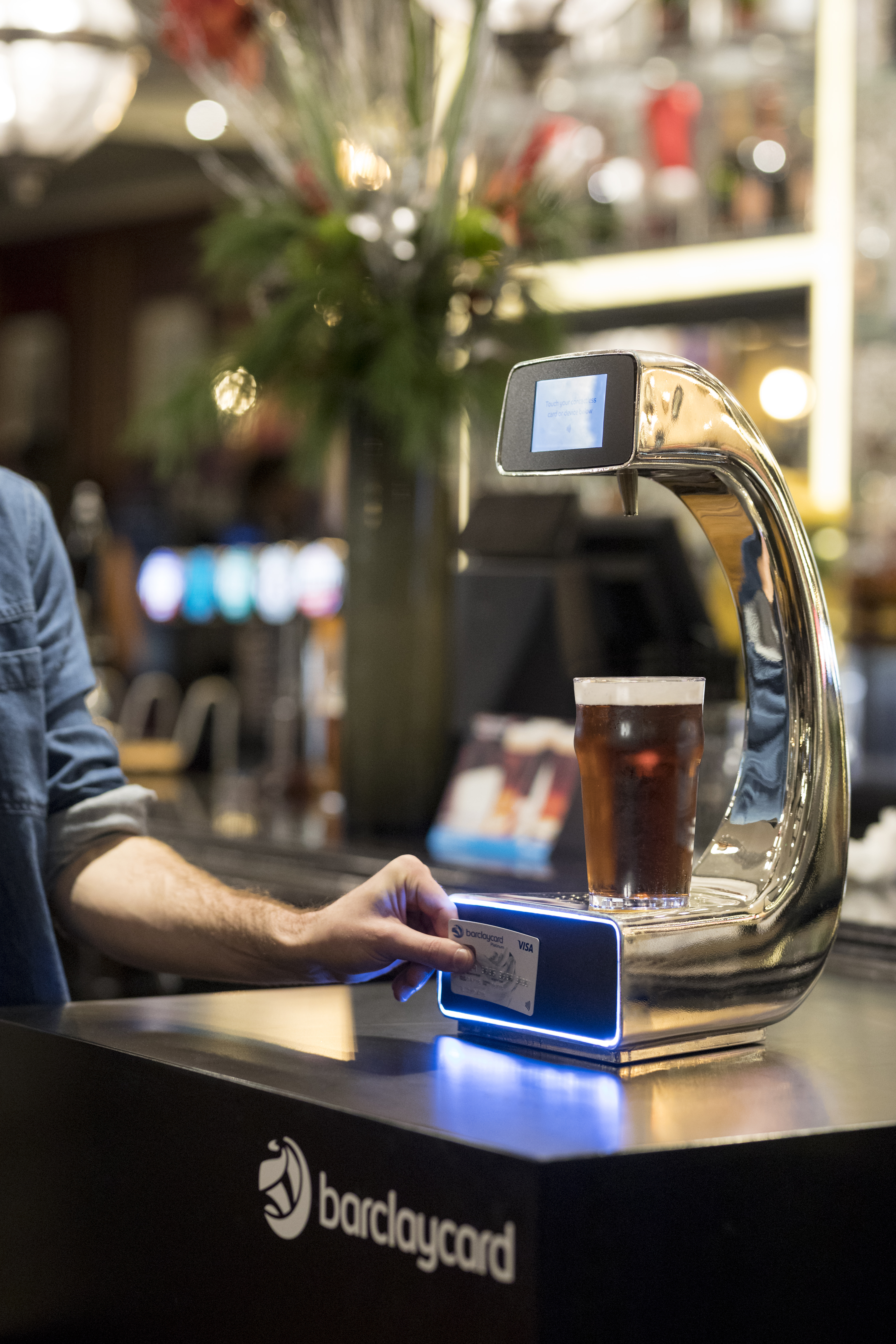 Contactless payment beer pump is a bespoke commission by Splinterworks