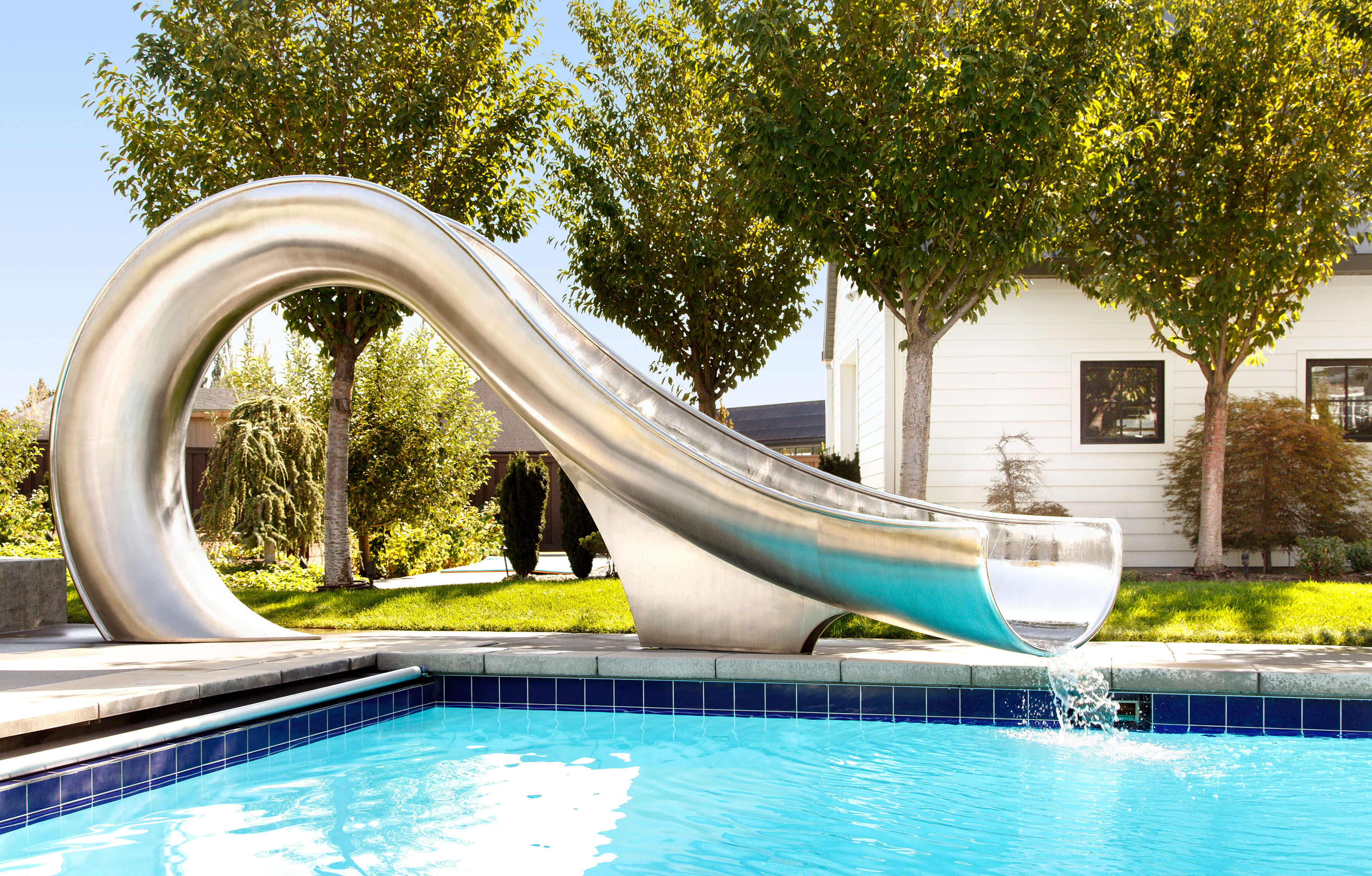 Slides residential water swimming pool Waterslides