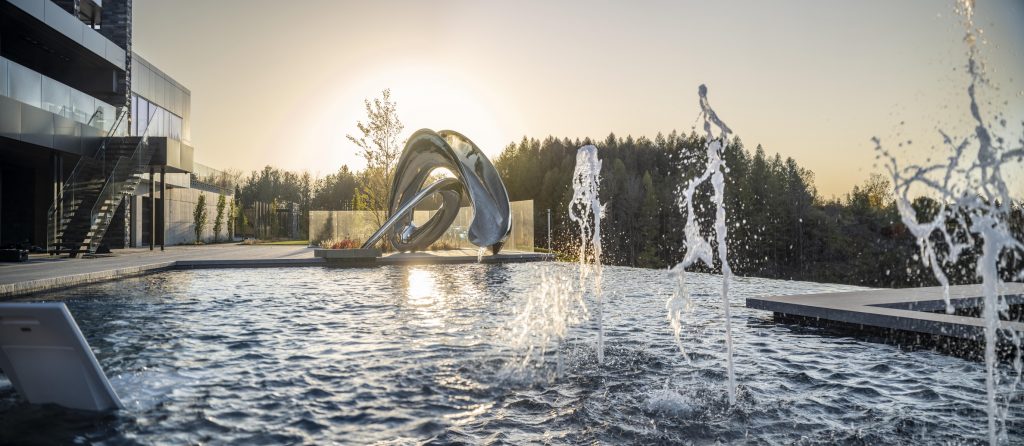 Trist stainless steel pool slide by Splinterworks Trist stainless steel pool slide by Splinterworks